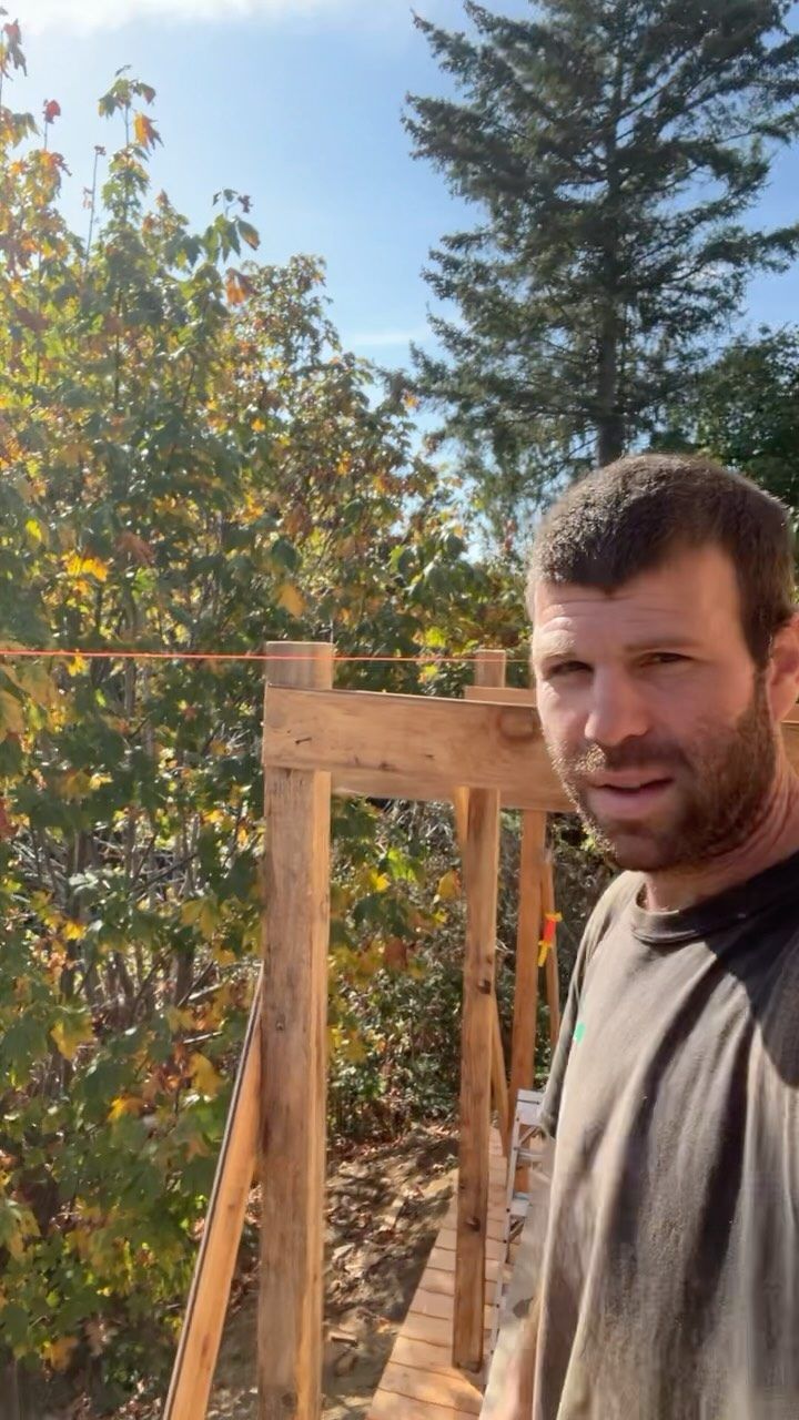Guy, owner of Island Coast Construction, on a job site